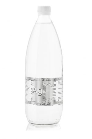 Srebro Koloidalne Naturebiotic Ag 50 PPM- 1000 ml w szklanej butelce