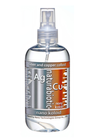 Silver with Colloidal Copper Naturebiotic Ag / Cu 100 PPM - 250 ml with an atomizer
