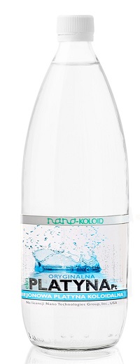 Platyna Koloidalna Naturebiotic Pt 10 PPM - 1000 ml w szklanej butelce