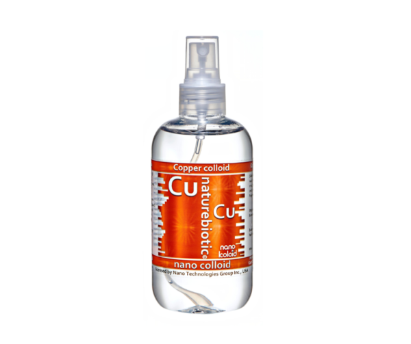Colloidal Copper Naturebiotic Cu 25 PPM - 250ml with an atomizer